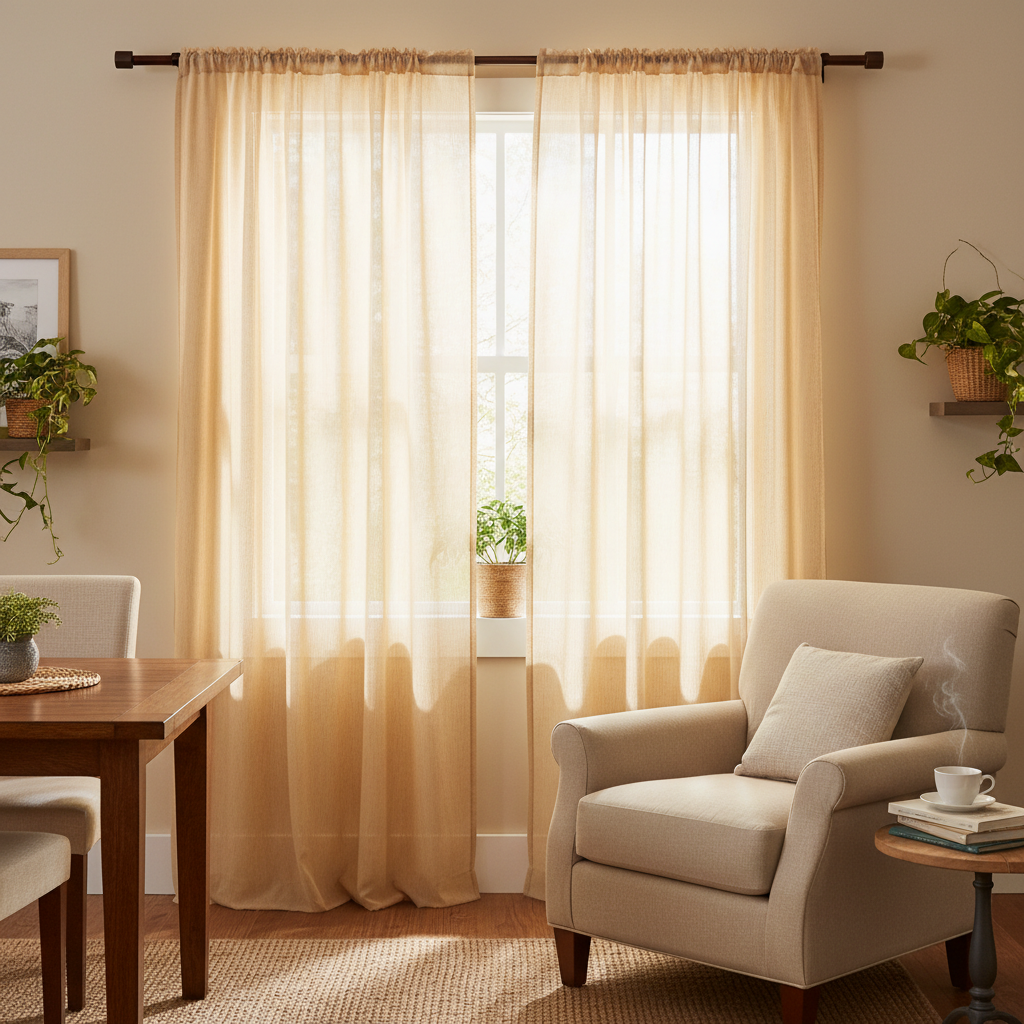 Gold Sheer Curtains for Small Windows: What Actually Works in Tight, Awkward Spaces