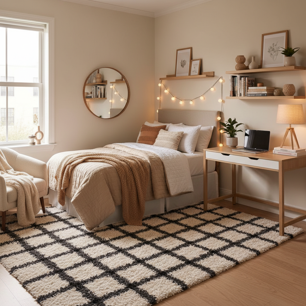What Interior Stylists Know About Checkered Shag Rugs for Teen Dorm Rooms That Most Buyers Don't