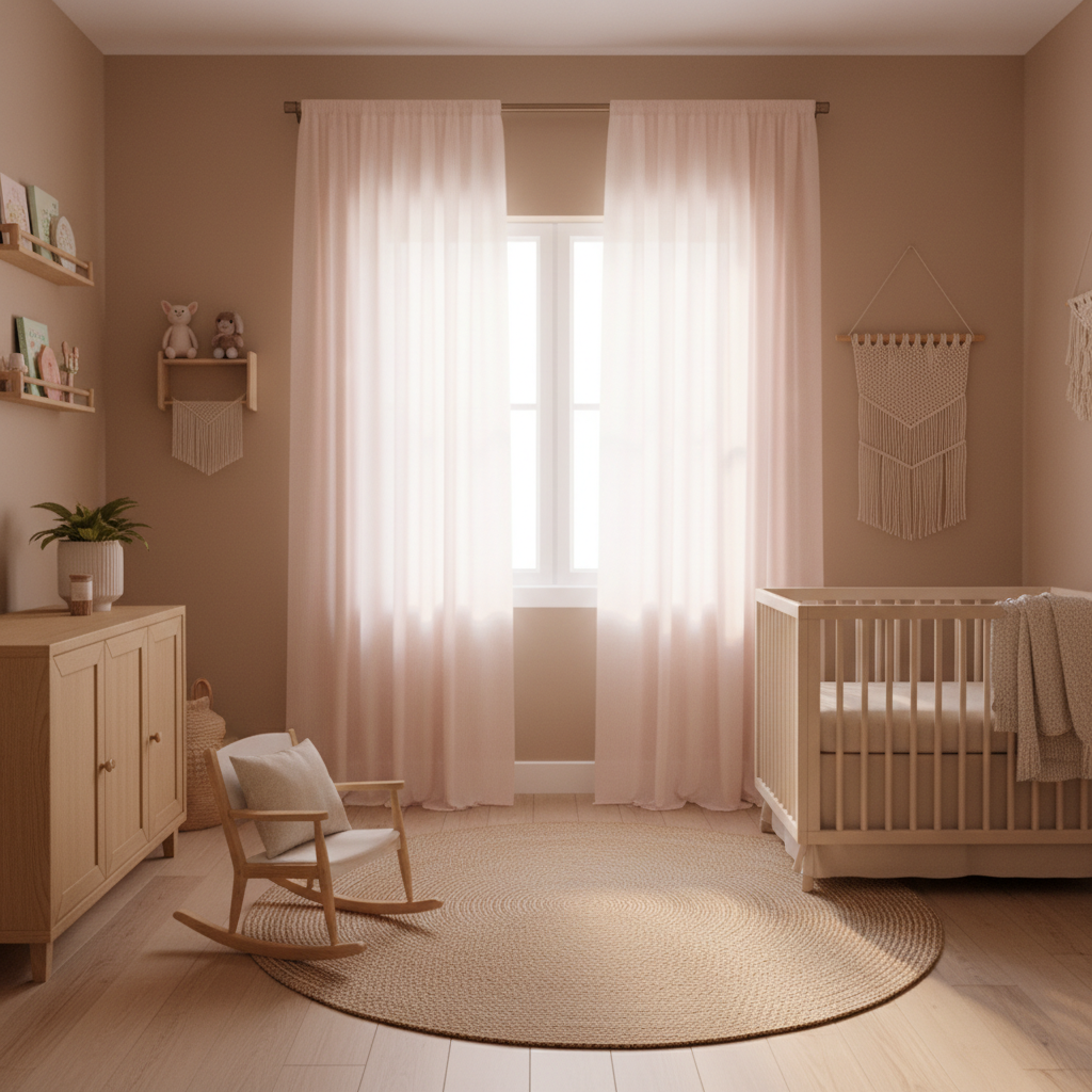 Light Filtering Sheer Pink Curtains for Nursery Decor on a Budget: How to Get a Dreamy, Soft Glow Without Spending a Fortune