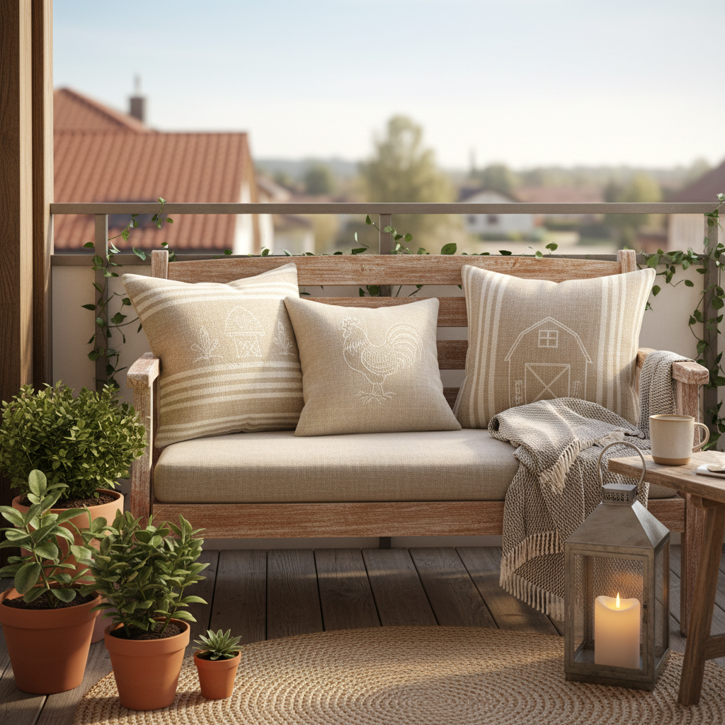 Small Space, Big Impact: How to Use Farmhouse Decorative Pillow Covers on Your Outdoor Patio