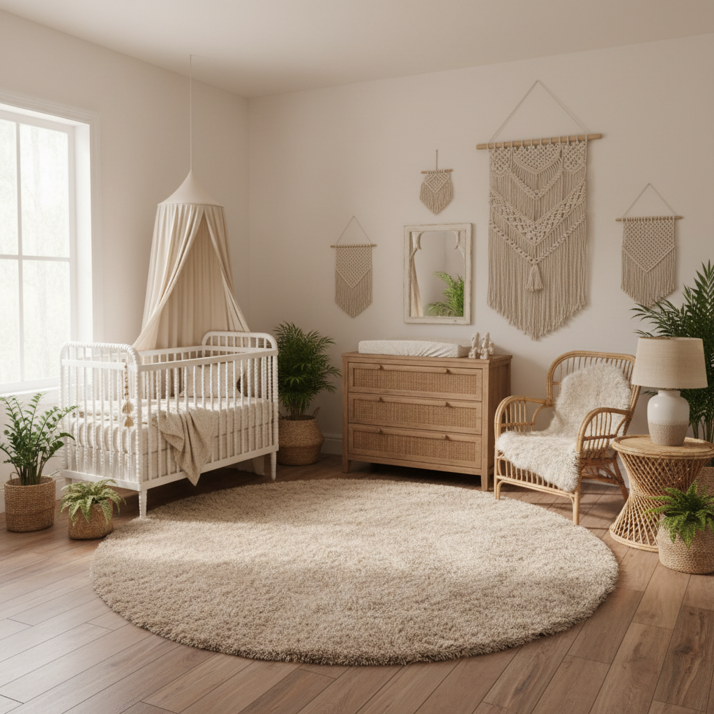 Fluffy Round Rugs for Kids Nursery Room on a Budget: How to Get a Cozy, Safe Play Space Without Spending a Fortune