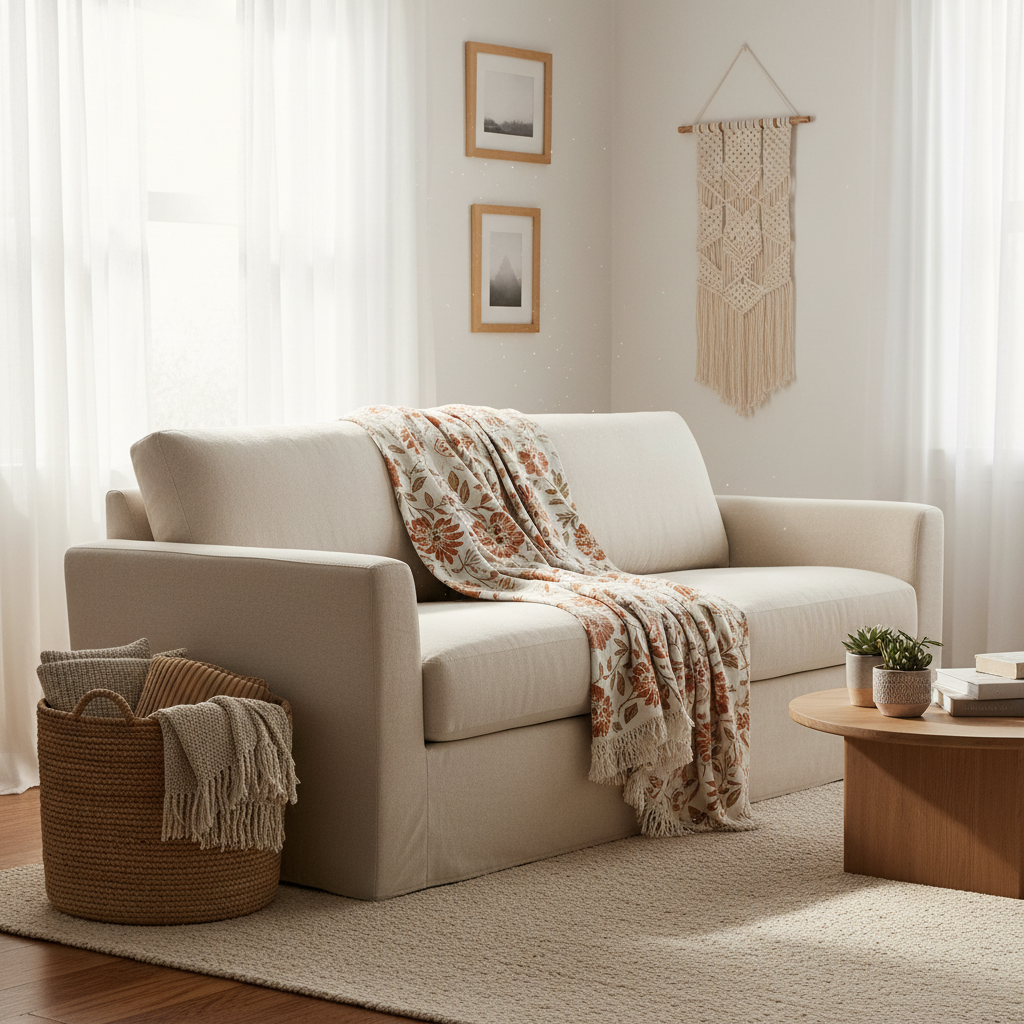 The Real Difference Between Cozy Fleece and Lightweight Boho Throw Blankets for Sofa — And Which One Fits Your Living Room Style