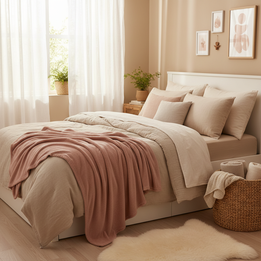 Cozy Fleece Throw Blankets for a Girl's Bedroom on a Budget: How to Get That Dreamy, Snuggly Look Without Spending a Fortune