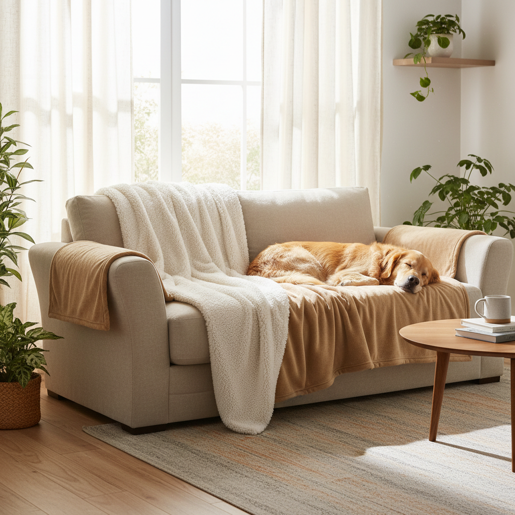 Waterproof Reversible Pet Blanket for Sofa Couch: What Actually Works in a Real Pet-Friendly Home