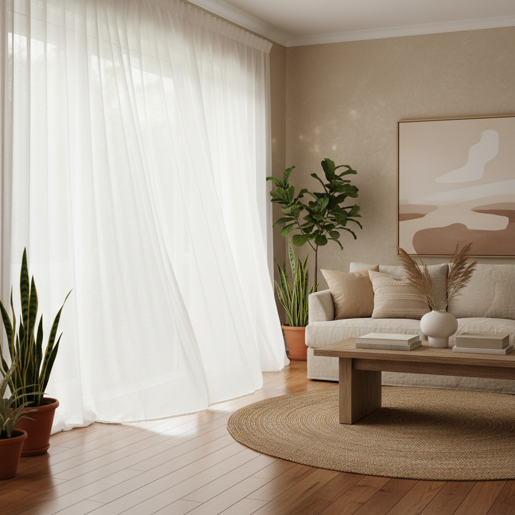 Small Space, Big Glow: How to Use Extra Long Sheer Curtains in a Compact Living Room
