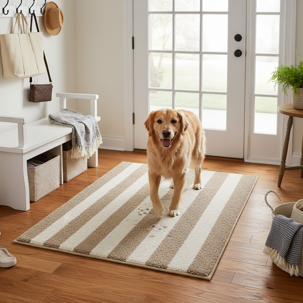 From Muddy Chaos to Clean Floors: A Step-by-Step Absorbent Chenille Entry Rug Guide for Pet Owners