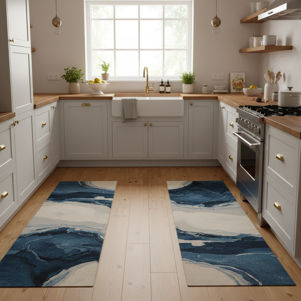Modern Abstract Kitchen Runner Rugs Set of Two for Busy Home Cooks: What Actually Works in High-Traffic Spaces