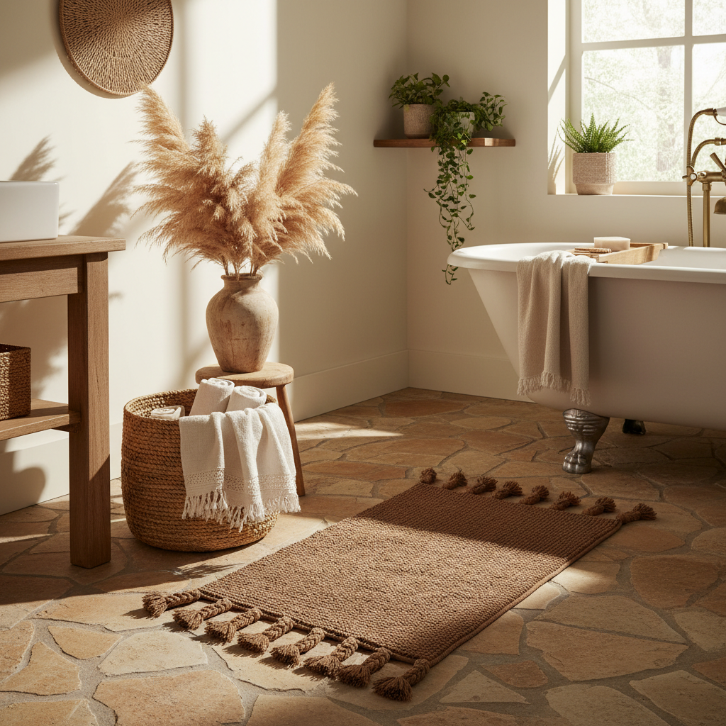 Damp Floors or Dull Decor? Telling Two Waffle Bath Mat Problems Apart by Texture and Style