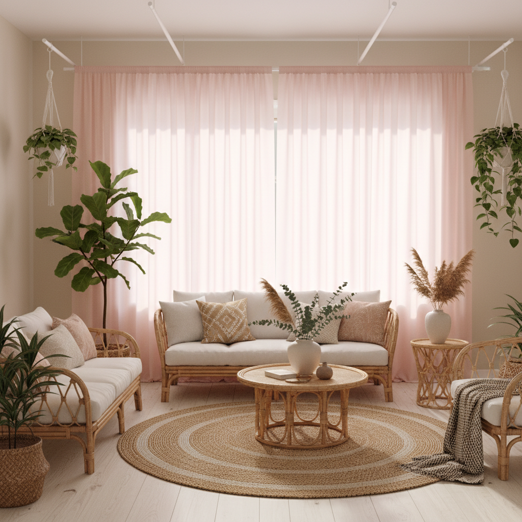 Soft, Airy, and Actually Stylish: Choosing Pink Sheer Curtain Drapes That Work for Living Room Windows