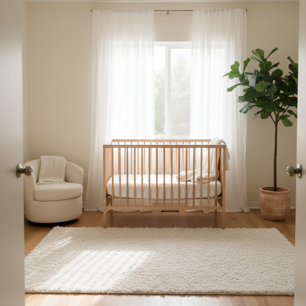 Fluffy White Rugs for Nursery Decor Look Perfect in Photos — But Here's What New Parents Often Miss