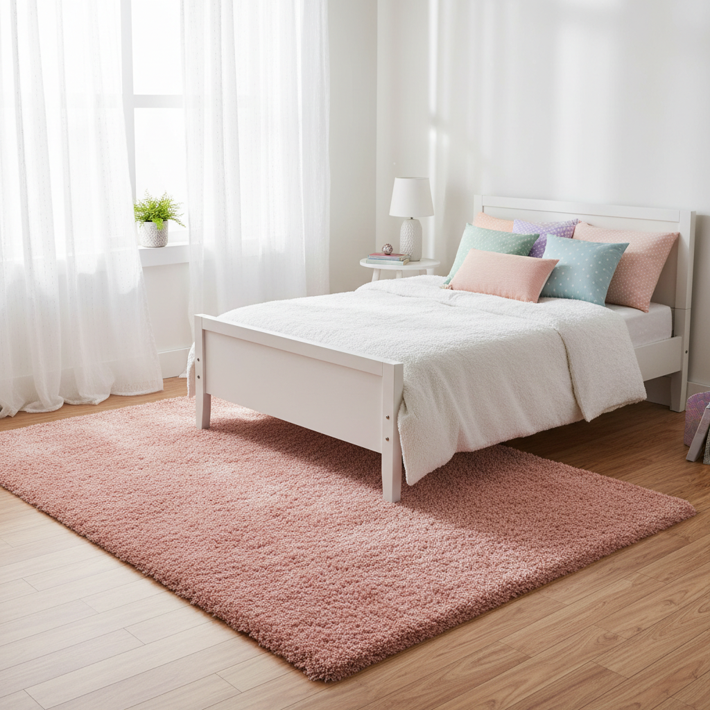 Cozy, Fluffy, and Actually Durable: What to Prioritize in Soft Shaggy Area Rugs for a Girl's Bedroom