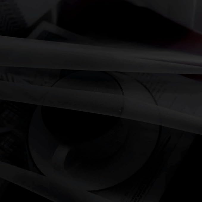 SpaceDresser Basic Rod Pocket Sheer Voile Window Curtain Panels Black 1 Pair 2 Panels 26 Width 30 Inch Long for Kitchen Bedroom Children Living Room Yard（Black，26Wx 30L）
