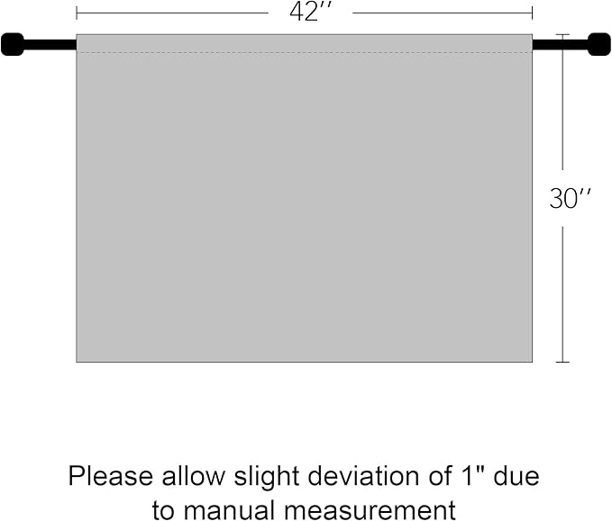 RYB HOME Blackout Privacy Bathroom Window Curtains, Short Thermal Insulated Heat Blocking Privacy Rod Pocket Half Window Curtain Tiers for Nursery Bedroom, Width 42 by Length 30, Dark Green, 2 Panels