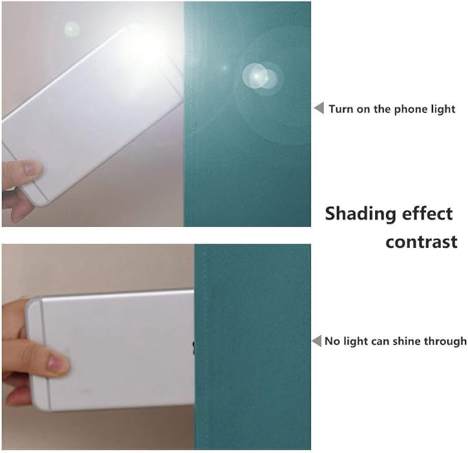 NICETOWN Full Shade Curtain Panels, Pair of Energy Smart & Noise Blocking Out Blackout Drapes for Apartment Window, Thermal Insulated Guest Room Lined Window Dressing(Sea Teal, 46 x 72 inch)