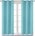 BGment Blackout Curtains - Grommet Thermal Insulated Room Darkening Bedroom and Living Room Curtains, Set of 2 Panels (38 x 84 Inch, Baby Blue)