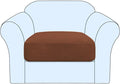 H.VERSAILTEX Stretch Couch Cushion Covers Individual Seat Sofa Chair Slipcovers Cushion Protector Cover Featuring Jacquard Textured Twill Fabric(1 Cushion Chair Cover, Caramel)
