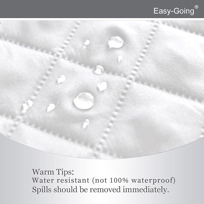 Easy-Going Recliner Chair Slipcover Reversible Sofa Cover Water Resistant Couch Cover Furniture Protector with Elastic Straps for Pets Dog (Recliner 22 inch, White/White)