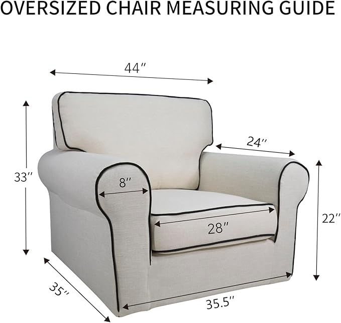 PureFit Super Stretch Sofa Slipcover – Spandex Non Slip Soft Couch Sofa Cover, Washable Furniture Protector with Non Skid Foam and Elastic Bottom for Kids, Pets (Oversized, Light Gray)