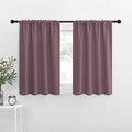 NICETOWN Blackout Curtains for Living Curtains, Dry Rose, 2 Panels, 29 by 30, Room Darkening Window Curtain Panels, Easy-Care Solid Thermal Insulated Draperies/Drapes for Daughter Room