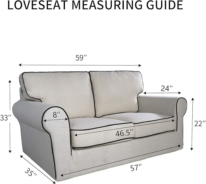 PureFit Reversible Quilted Sofa Cover, Water Resistant Slipcover Furniture Protector, Washable Couch Cover with Non Slip and Elastic Straps for Kids, Dogs, Pets (Loveseat, Sage Green/Ivory)