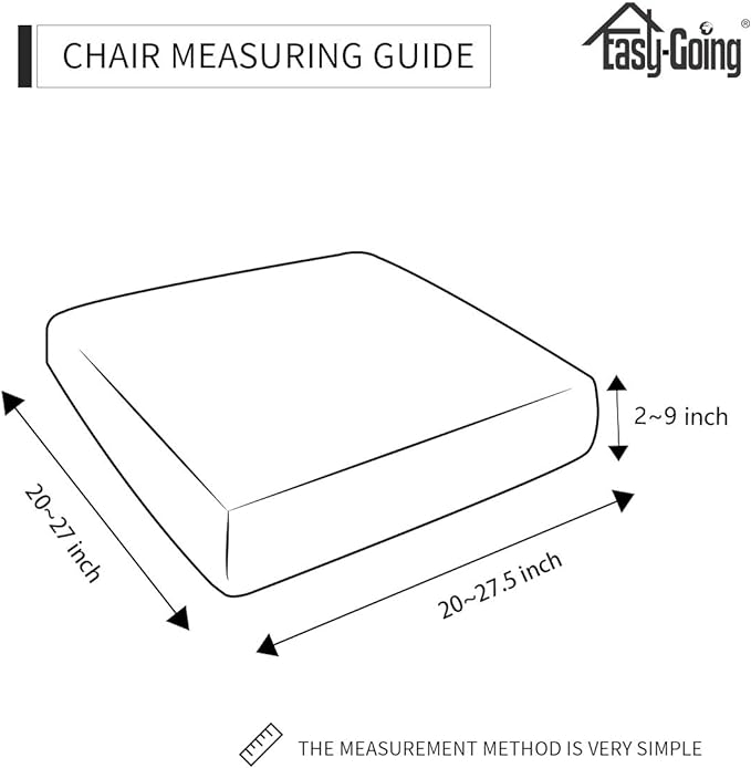 Easy-Going Stretch Chair Cushion Cover Sofa Cushion Furniture Protector Sofa Seat Sofa Slipcover Sofa Cover Soft Flexibility with Elastic Bottom(Chair Cushion, Grey)
