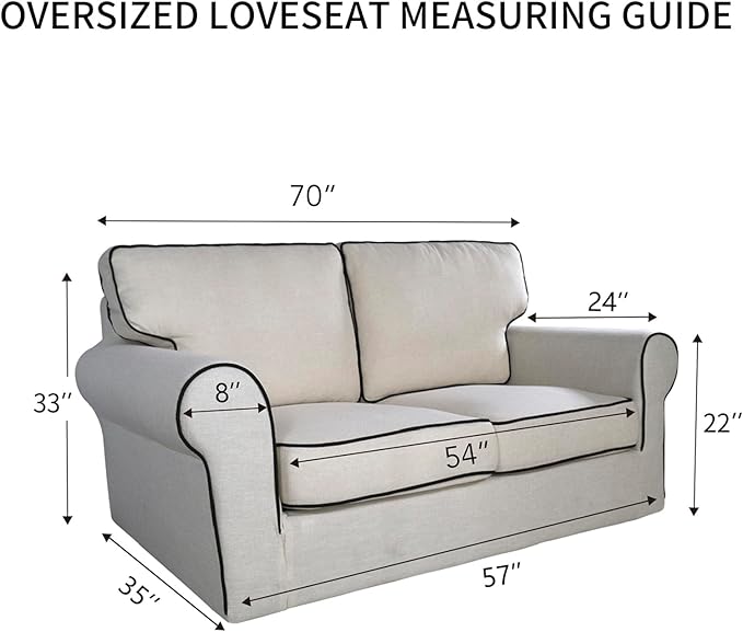 PureFit Super Stretch Sofa Slipcover – Spandex Non Slip Soft Couch Sofa Cover, Washable Furniture Protector with Non Skid Foam and Elastic Bottom for Kids, Pets (Oversized Loveseat, Peacock Blue)
