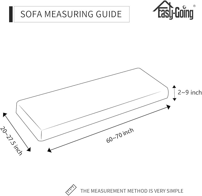 Easy-Going Stretch Cushion Cover Sofa Cushion Furniture Protector Sofa Seat Sofa slipcover Sofa Cover Soft Flexibility with Elastic Bottom(Sofa Cushion,Natural)
