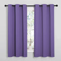 NICETOWN Bedroom Curtain Panels Blackout Draperies, Thermal Insulated Solid Grommet Blackout Curtains/Drapes (Lilac Purple, 1 Pair, 29 by 40-inch)