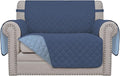 Easy-Going Oversized Chair Sofa Slipcover Reversible Sofa Cover Water Resistant Couch Cover Furniture Protector Cover with Elastic Straps for Pets Dog (Oversized Chair, Dark Blue/Light Blue)