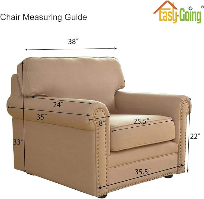 Easy-Going Stretch Chair Sofa Slipcover 1-Piece Couch Sofa Cover Furniture Protector Soft with Elastic Bottom for Kids, Pet. Spandex Jacquard Fabric Small Checks (Chair, Deep Teal)