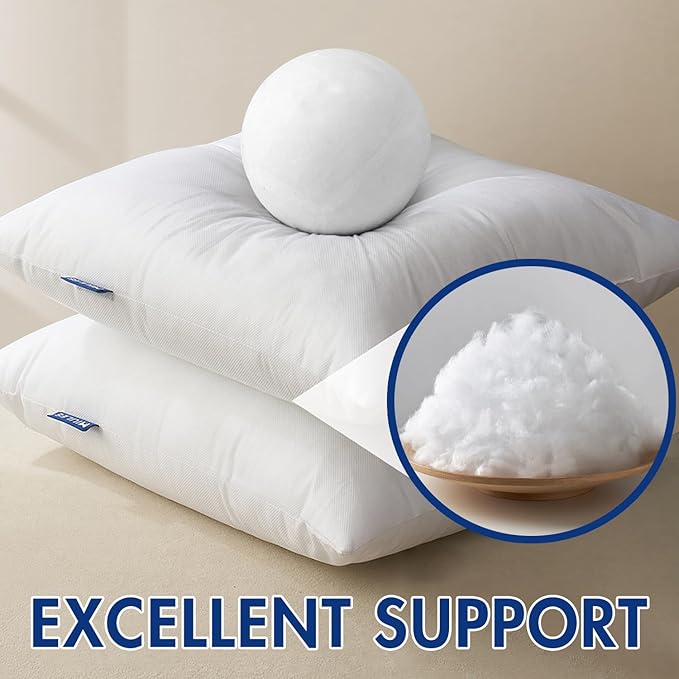 MIULEE Pillow Insert 12x24 Inch, Decorative Rectangle Throw Pillow Inserts, Premium Fluffy Pillow Forms Sham Stuffer for Sofa Couch Living Room