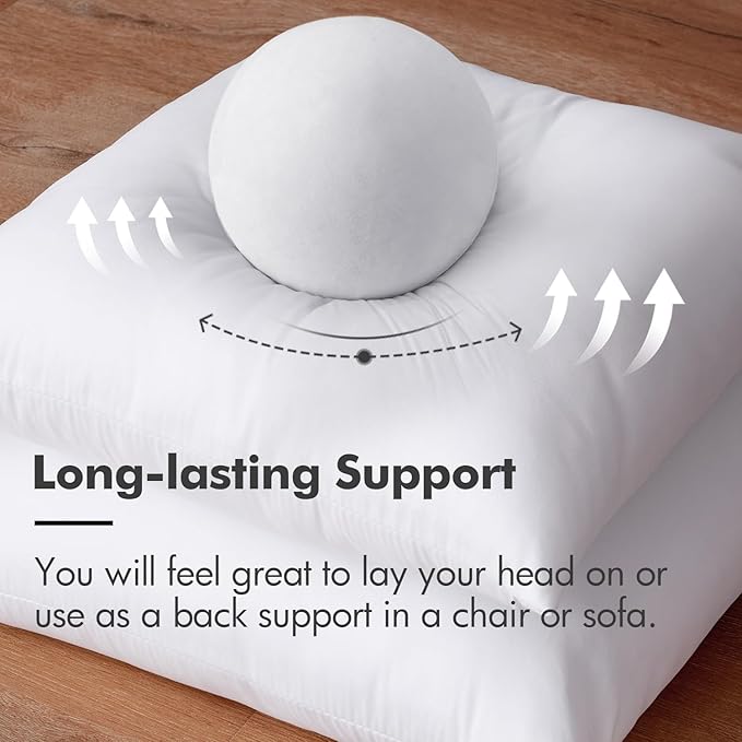 MIULEE Throw Pillow Insert Premium Pillow Stuffer Sham Rectangle Form for Decorative Cushion Bed Couch Sofa 14x26 Inch