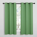 NICETOWN Froest Green Blackout Curtains 54 inches Length for Cafe, 2 Panels, 34" Wide, Thermal Insulated Decoration Drapes for Small Window