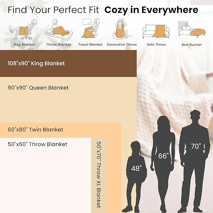 EXQ Home Fleece Blanket Throw XL for Couch or Bed - 3D Imitation Turtle Shell Jacquard Decorative Blankets - Cozy Soft Lightweight Fuzzy Flannel Blanket Suitable for All Seasons(50"×70",Beige)
