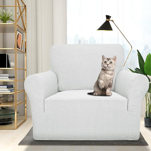 1 Piece Jacquard Chair Slipcovers for Living Room High Stretch Chair