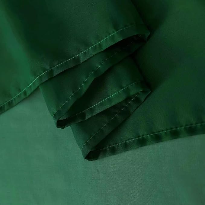 SpaceDresser Sheer Voile Window Treatment Rod Pocket Curtain Panels for Kitchen Bedroom Living Room Drapes Sunlight Filtering Privacy Semi Home Decor Assorted Colors Sizes (Foliage Green, 52 W x 90 L)