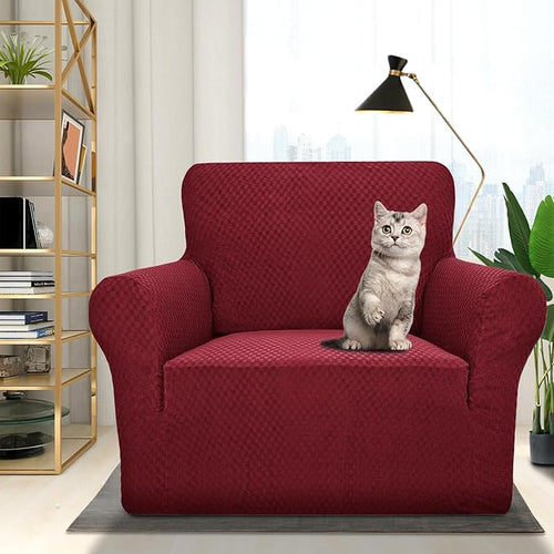 1 Piece Jacquard Chair Slipcovers for Living Room High Stretch Chair