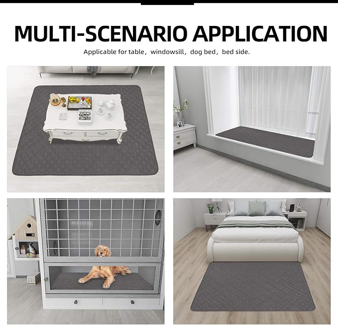 Easy-Going Sectional Couch Covers for Dogs L Shape Sofa Cover Reversible Sofa Slipcover Chaise Lounge Cover Furniture Protector Cover for Pets Dog Cat (42 x 52 inches, Gray/Gray)