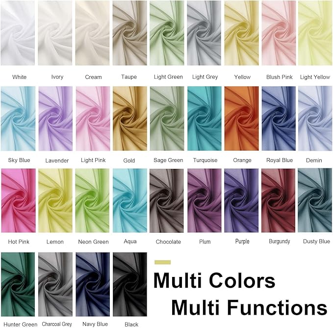 OWENIE Sheer Curtains 78 inch Length, Ivory Sheer Cutains 2 Panels Set for Bedroom/Living Room, Rod Pocket Voile Fimly Drapes, 2pcs, Each 42" W x 78" L
