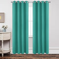 Joydeco Blackout Curtains 84 inches Long 2 Panels Set, Thermal Insulated Long Curtains & Drapes 2 Burg, Room Darkening Grommet Drapes for Bedroom Living Room Windows (W42 x L84 Inch, Peacock Blue)