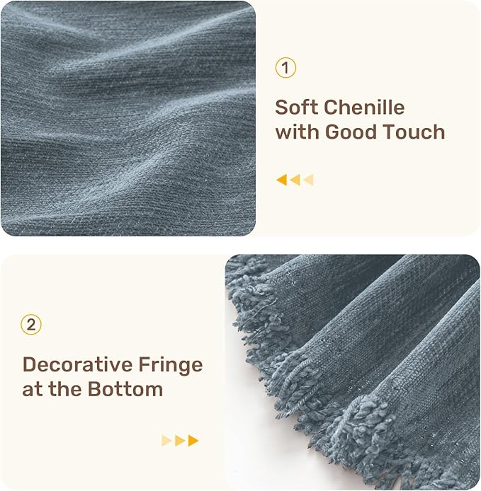 Sectional Couch Covers, 2 Pieces Washable L Shaped Couch Covers Sofa Blanket for Dogs Pet Friendly Sectional Sofa Slipcovers Furniture Covers,71"x118"+91"x134",(XXX-Large,Dusty Blue)