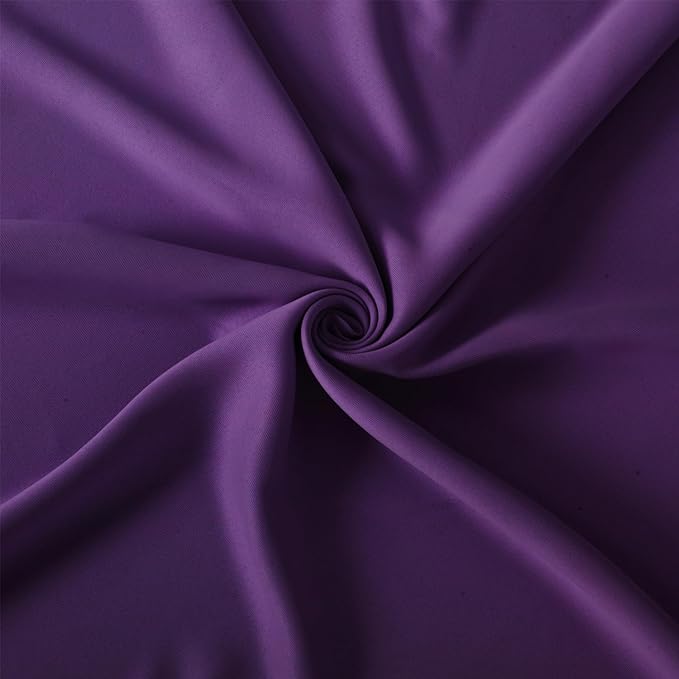 LEMOMO Purple Blackout Curtains/42 x 63 Inch/Set of Two Panels Grommet Bedroom Curtains