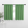 NICETOWN RV Bunk Curtains, Froest Green, 2 Panels, W42 x L30 -Inch, Kitchen Window Curtains Over Sink, Thermal Insulated Rod Pocket Blackout Blinds & Drapes for Small Windows