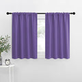 NICETOWN RV Bunk Curtains, Lilac Purple, 2 Panels, W42 x L30 -Inch, Kitchen Window Curtains Over Sink, Thermal Insulated Rod Pocket Blackout Blinds & Drapes for Small Windows