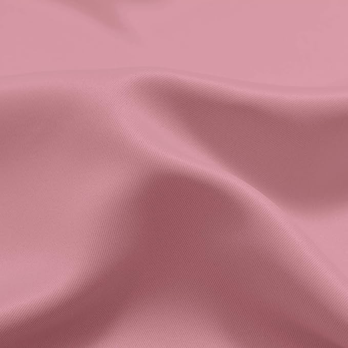 Yakamok 63 Inch Length Ombre Curtains, Thermal Insulated Grommet Window Drapes, Room Darkening Gradient Color Curtains for Girl's Bedroom (Pink and Greyish White, 52x63 Inch, Set of 2)