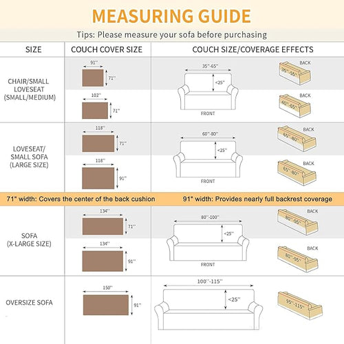 Armchair Couch Cover for Dogs 1 Cushion, Washable Recliner Covers Sofa Protector, Oversized Single Chair Covers, Accent Chair Couch Slipcovers, Pet Couch Cover Blanket Throws(71"x91", Khaki)