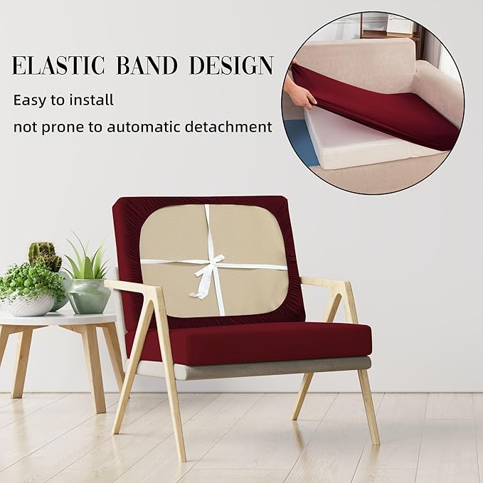 Outdoor Cushion Covers Set,12PCS Patio Furniture Couch Seat Slipcovers, Replacement for Sofa Sectional Chair(Cover，Only)