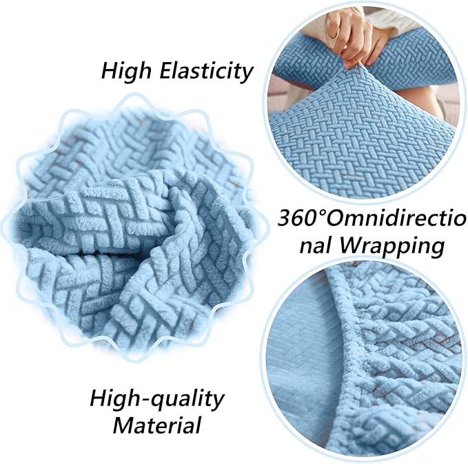 Soothing Home Sofa Covers, Sofa Hero Covers, Wear-Resistant Universal Couch Covers Washable Stretch Sectional Couch Cushion Covers (Green,Back Cover L)