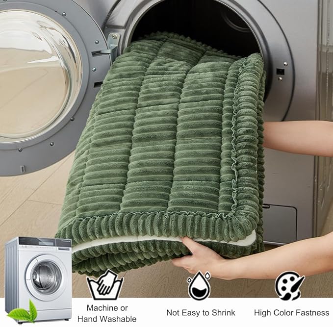 Couch Cover for Dogs Washable, Fuzzy Pet Couch Covers for 3 Cushion Sofa Pet Friendly, Non Slip Sofa Cover (Green, 35" x 63"/90 x 160cm)