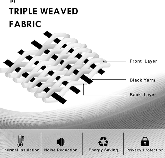 DWCN Christmas Red Blackout Curtains for Bedroom – Rod Pocket Thermal Insulated Energy Saving Drapes for Living Room and Bedroom, W 38 x L 54 Inch, 2 Panels